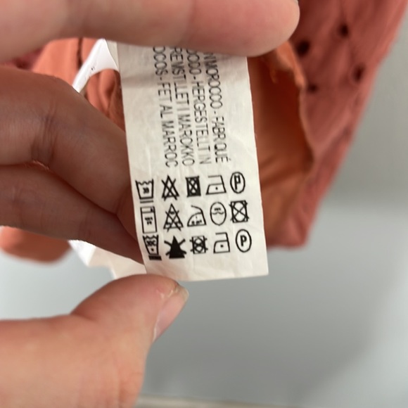 Zara Perforated Embroidery Balloon Sleeve Dress - Picture 13 of 15